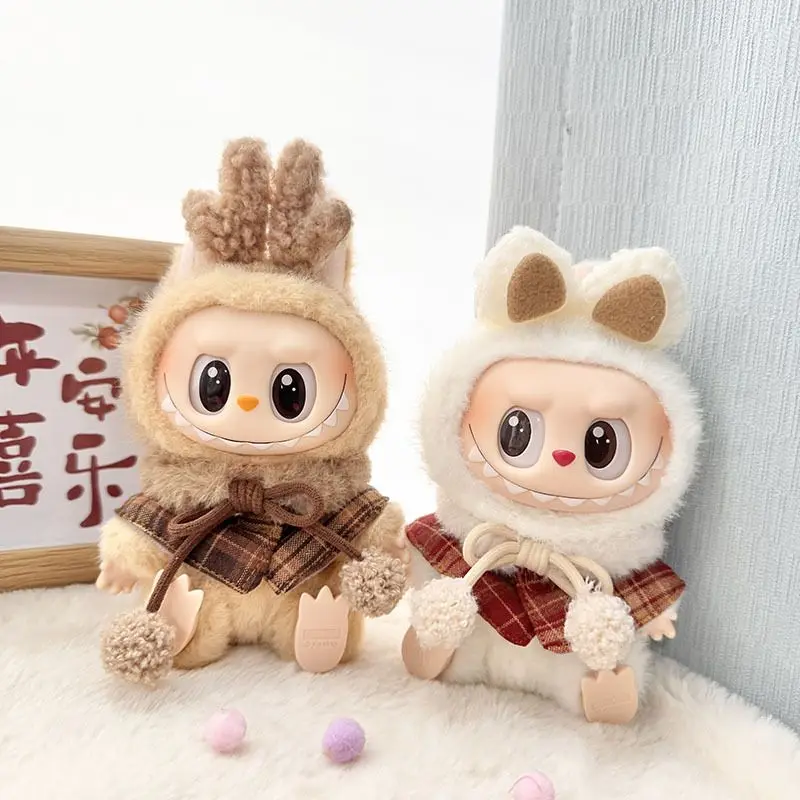 

Cute New Style Small Xiangfeng Cloak Hairpin Suit Suitable for Labubu Vinyl Doll Clothes Trendy Replacement Clothes Accessories