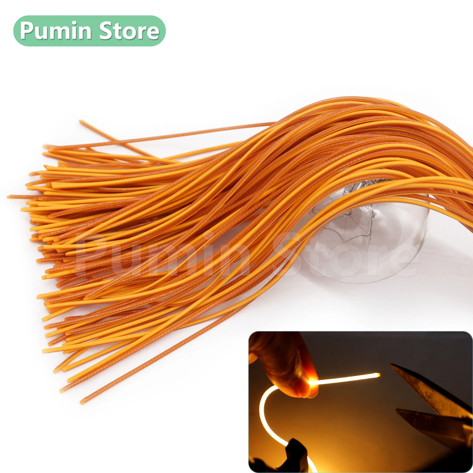 5pcs 3V LED filament 25/352mm 9color Edison bulb light source accessories electrode in the same direction LED flexible filament