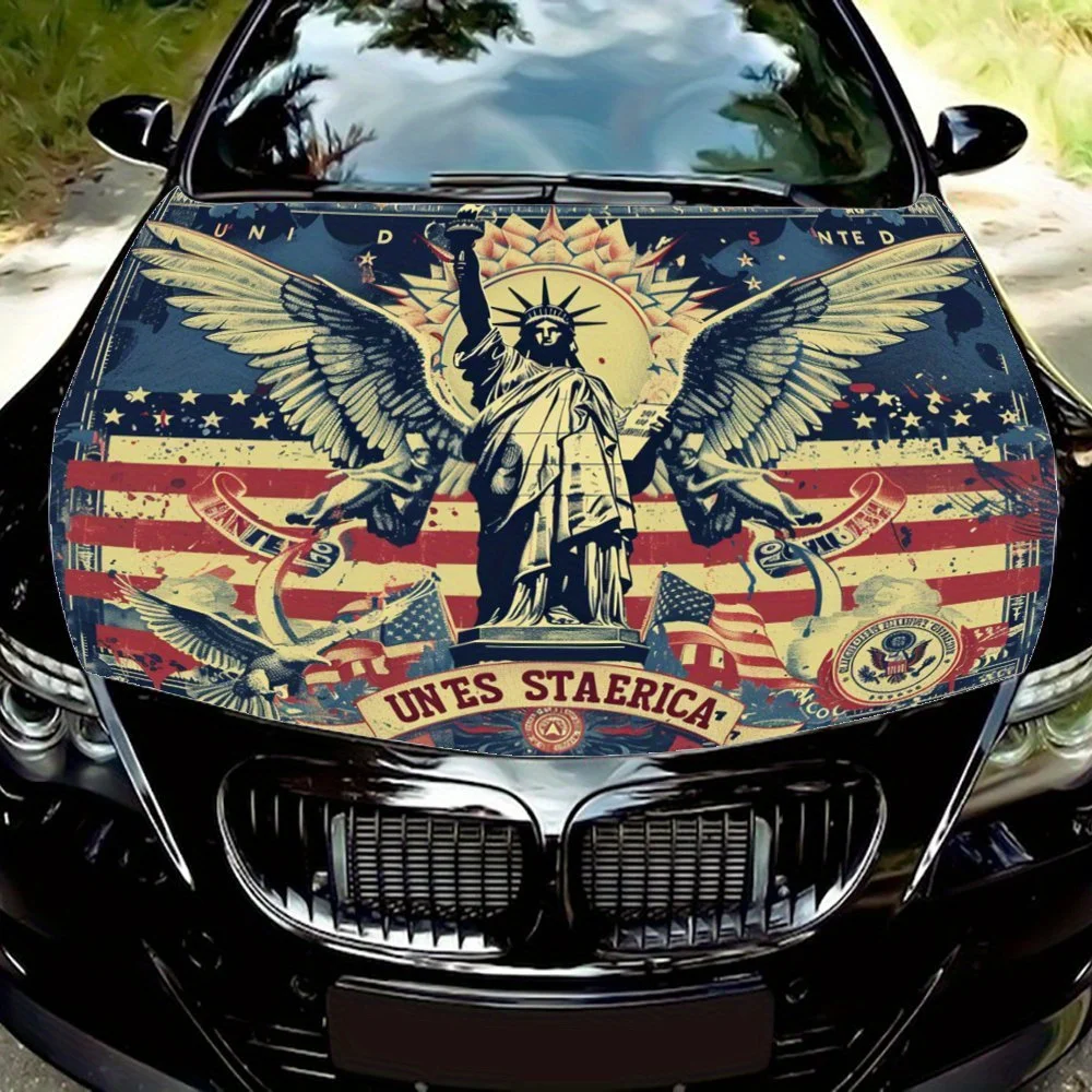 

Freedom Wings: Symbolic American Spirit Scene Car Vinyl Wraps, Vinyl Car Hood Graphics, Vinyl Engine Decals Super Eye-C