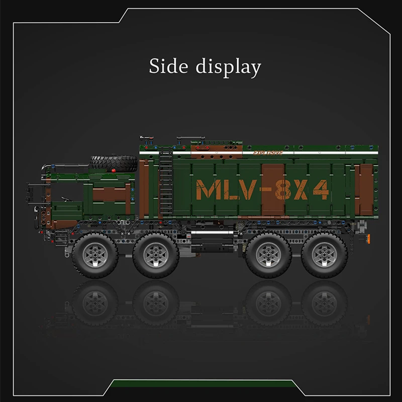 

Винтажный технический автомобиль, игрушки «сделай сам», моторизованная коробка в стиле 8X4, ракетный автомобиль, форма King 20045, строительный кирпичный пазл, детский рождественский подарок