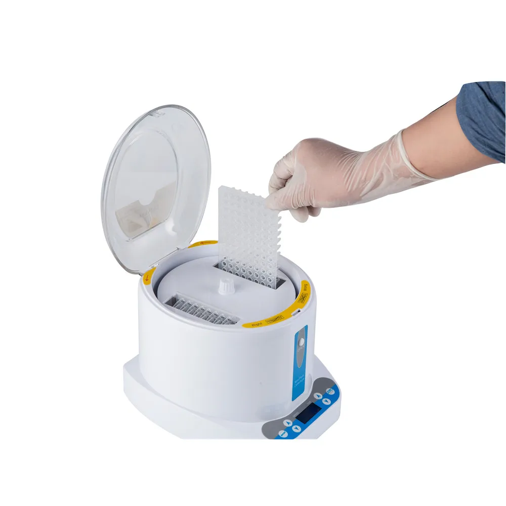 LanyuxuanHAIJU LAB ELISA Kits 96-Well 3000 Rpm Microplate Mini Centrifuge PCR Test Machine المستخدمة في PCR Laboratory Separation Mac