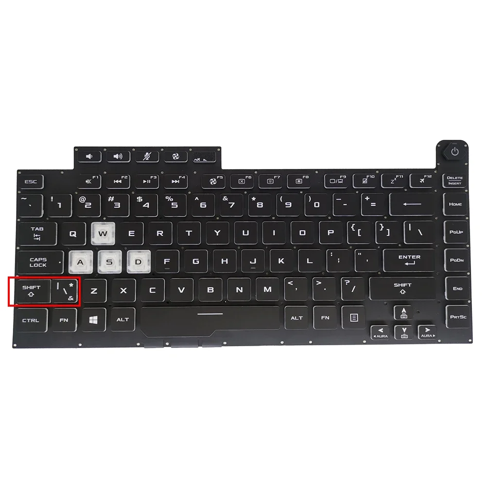 

US UI Japanese RGB Backlit Keyboard For Asus ROG G531 G531GT G531GU Strix G15 G512 G512LV 0KNR0-4613US00 Notebook Teclado Light