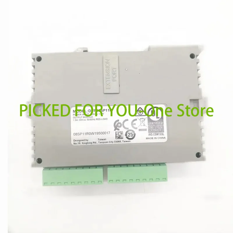 New And Original DVP08SP11R PLC, 8 Point Extension, 4 Input / 4 Output Relay Output