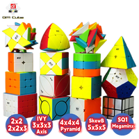 QiYi Magic Cube 2x2 3x3 4x4 5x5 Mirror Pyraminx Skewb SQ1Special Professional Speed Puzzle 2x2Children Toy Cubo Magico developme