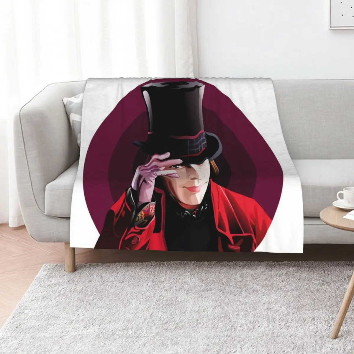 Johnny Depp - Chocolate factory Throw Blanket Hairy Camping Baby Luxury Brand Soft Beds Blankets