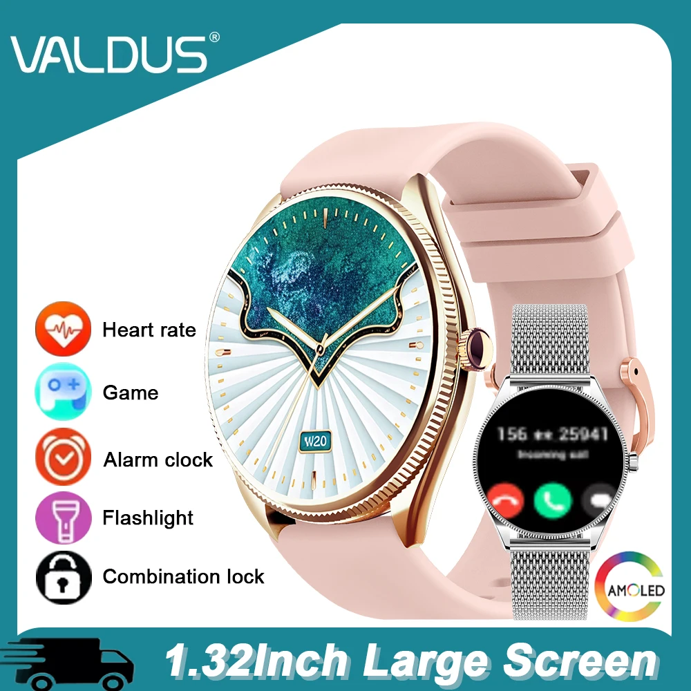 

VALDUS VL60 Pro 2025 New Smartwatch For Women Men AMOLED Screen Bluetooth Call IP68 Waterproof Fitness Sports Smart Watch Gift