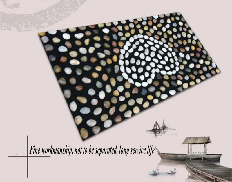 HANRIVER 40*70 سم تدليك الحصى تدليك القدم وسادة تدليك القدم/طرق الحصى بطانية #6