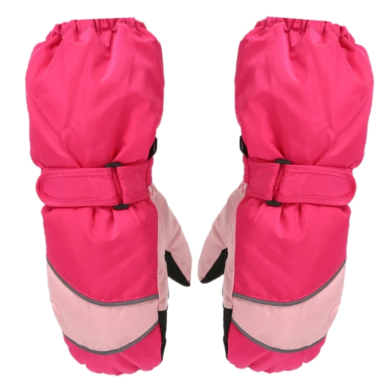 1 Pair Warm and Stylish Ski Gloves for Kids Winter Snow Gloves Soft Breathable Fingerless Mittens for Winter Adventures