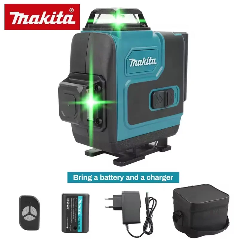

Makita High-Precision Green Laser Level 16-Line 360 Horizontal & Vertical Cross Line Wall-Mounted Portable Tool