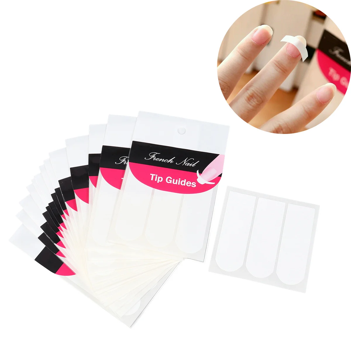 14 Uds pegatinas de uñas DIY calcomanías autoadhesivas para mujeres fáciles de manejar diseños clásicos en casa calcomanías de uñas francesas