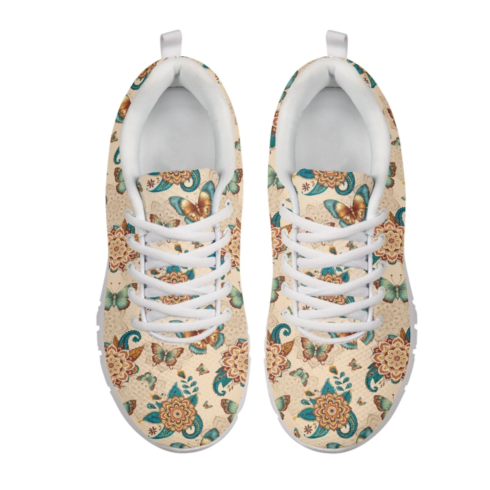 Coloranimal Butterfly Mandala 2026 New Running Sneakers Women Outdoor Walking Sneaker Breathable Running Shoes for Mens