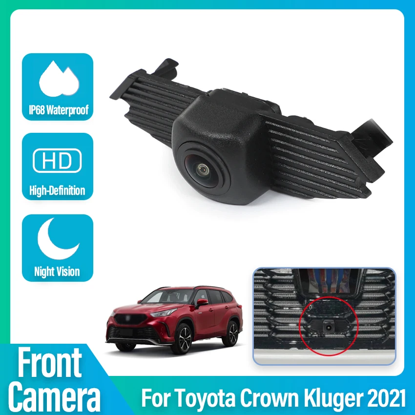 

HD 1080P Full HD CCD Night Vision High Quality Car Front View Positive Logo Parking Camera For Toyota Crown Kluger 2021