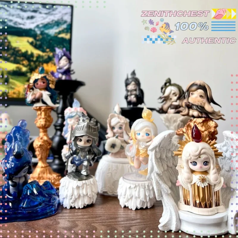 

Подлинная серия POP MART Chaka Candle Whisper, глухая коробка, очаровательные фигурки героев для домашнего офиса, модный специальный подарок для детей