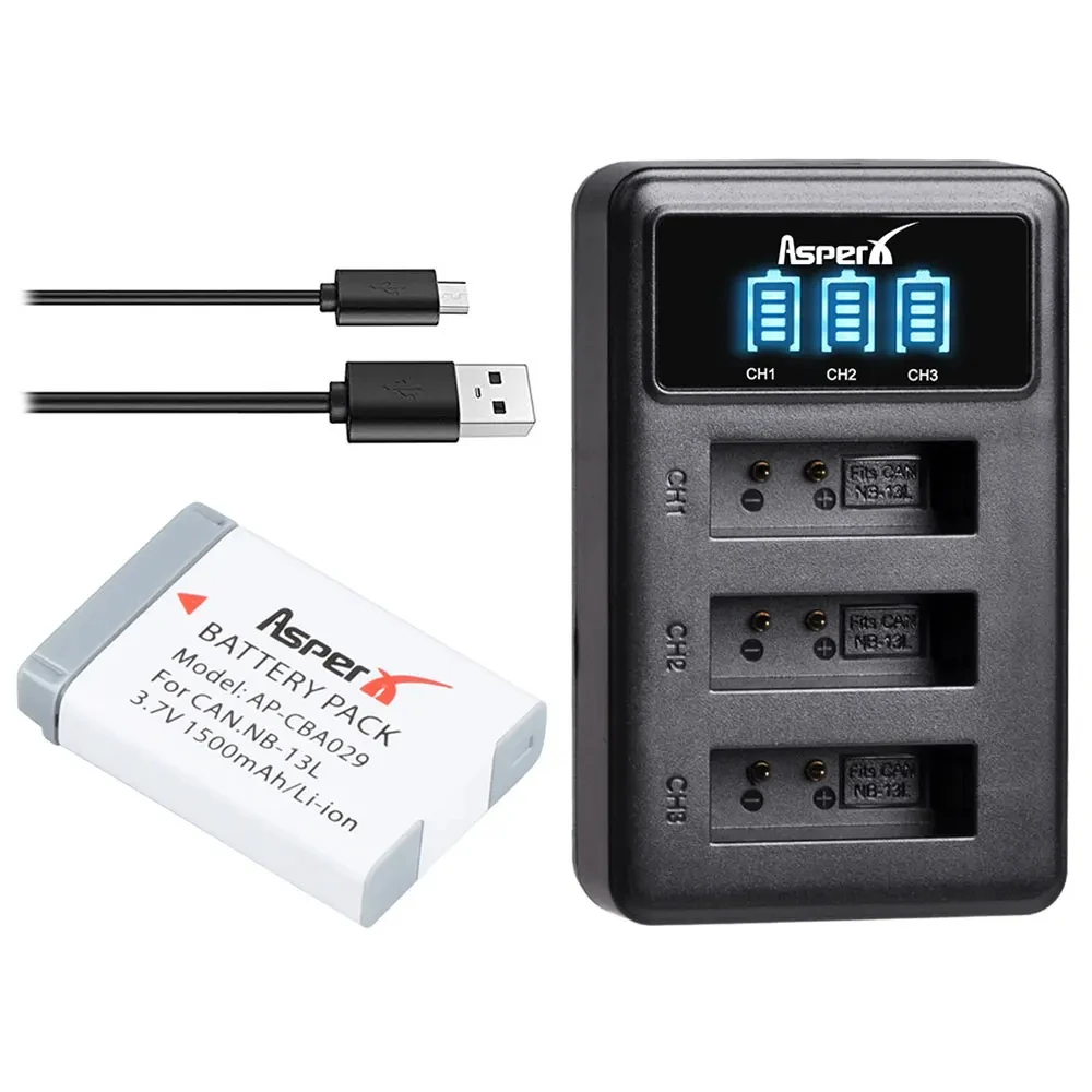 

NB 13L NB13L NB-13L 1500mah Battery Charger for Canon PowerShot G5X G7X G9X G7 X Mark II G9 X,SX620 SX720 SX730 HS Batteries