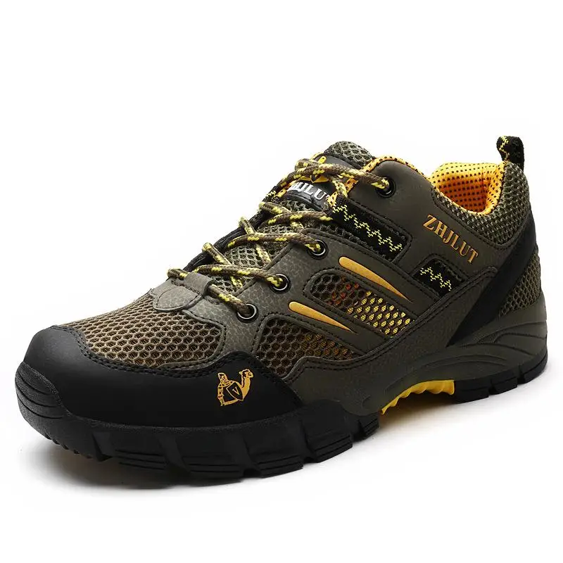 

New Breathable Single Net Outdoor Shoes Mountaineering Hiking Shoes Men's Women's Durable Low Cut Camping Travel Gear
