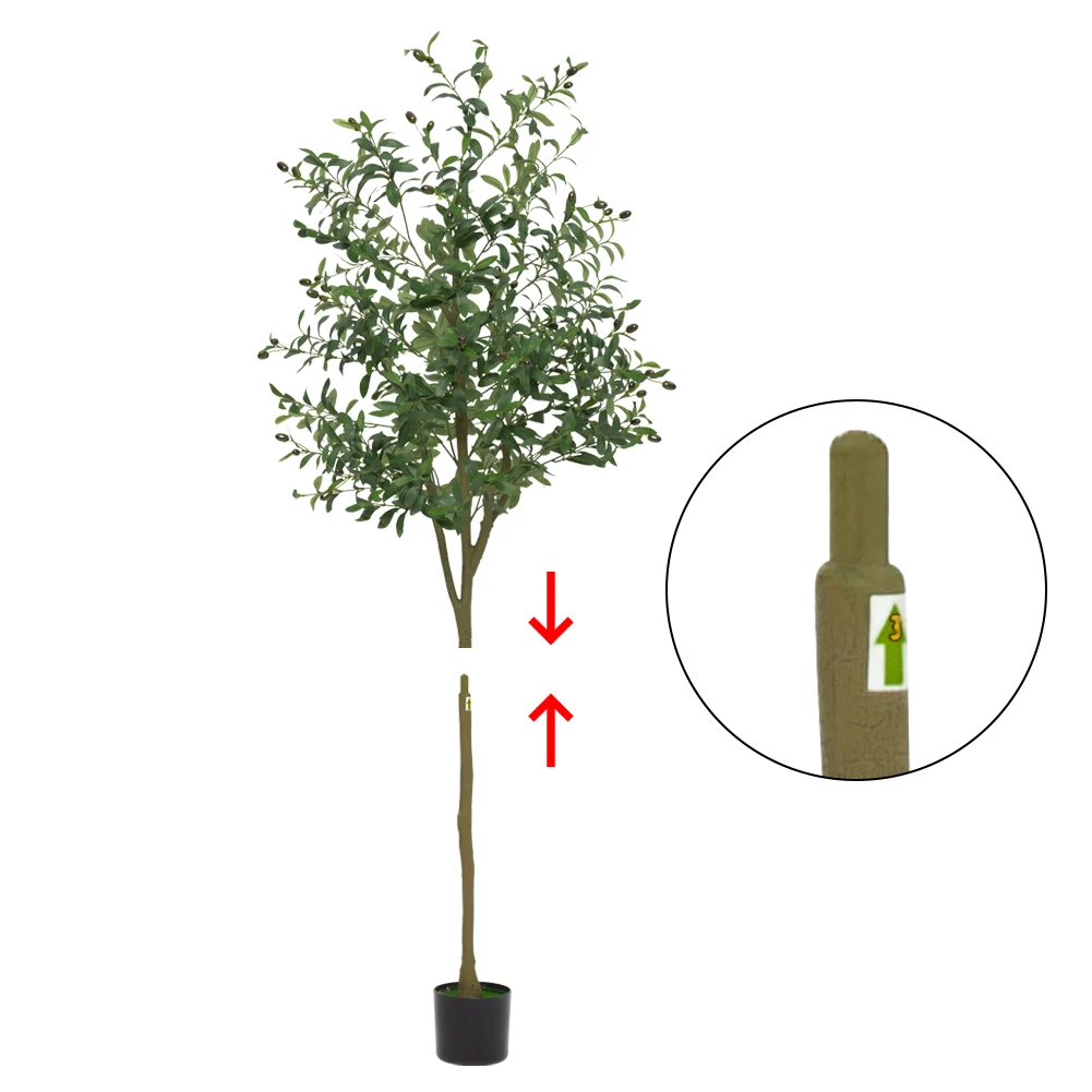 Artificial Olive Tree 5Ft Faux Olive Tree Tall Artificial Tree Indoor Outdoor, Potted Silk Plants for Living Room Porch Decor