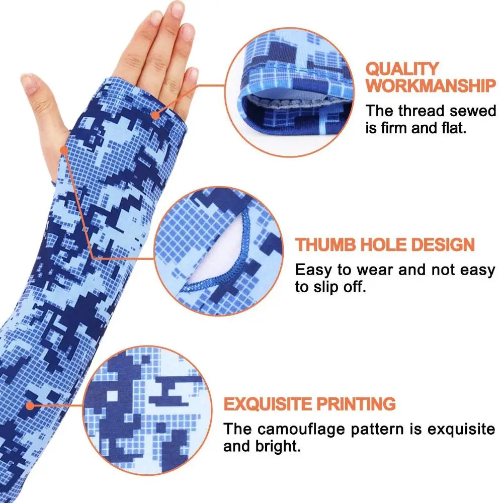 New Sportswear Summer Cooling Basketball Arm Cover Outdoor Sport Arm Sleeves Sun Protection