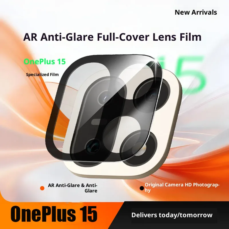 

3-1 шт., 9H, крышка объектива, закаленное стекло для onePlus 15, черная задняя крышка экрана камеры, защита объектива для OnePlus 15