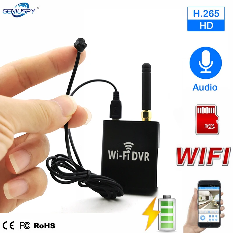 

Battery Power 6*6mm Wifi Mini Camera DVR Kits IP 720P Wireless Audio P2P Micro IPCam Small CCTV Surveillance Micro Sd Slot 5V