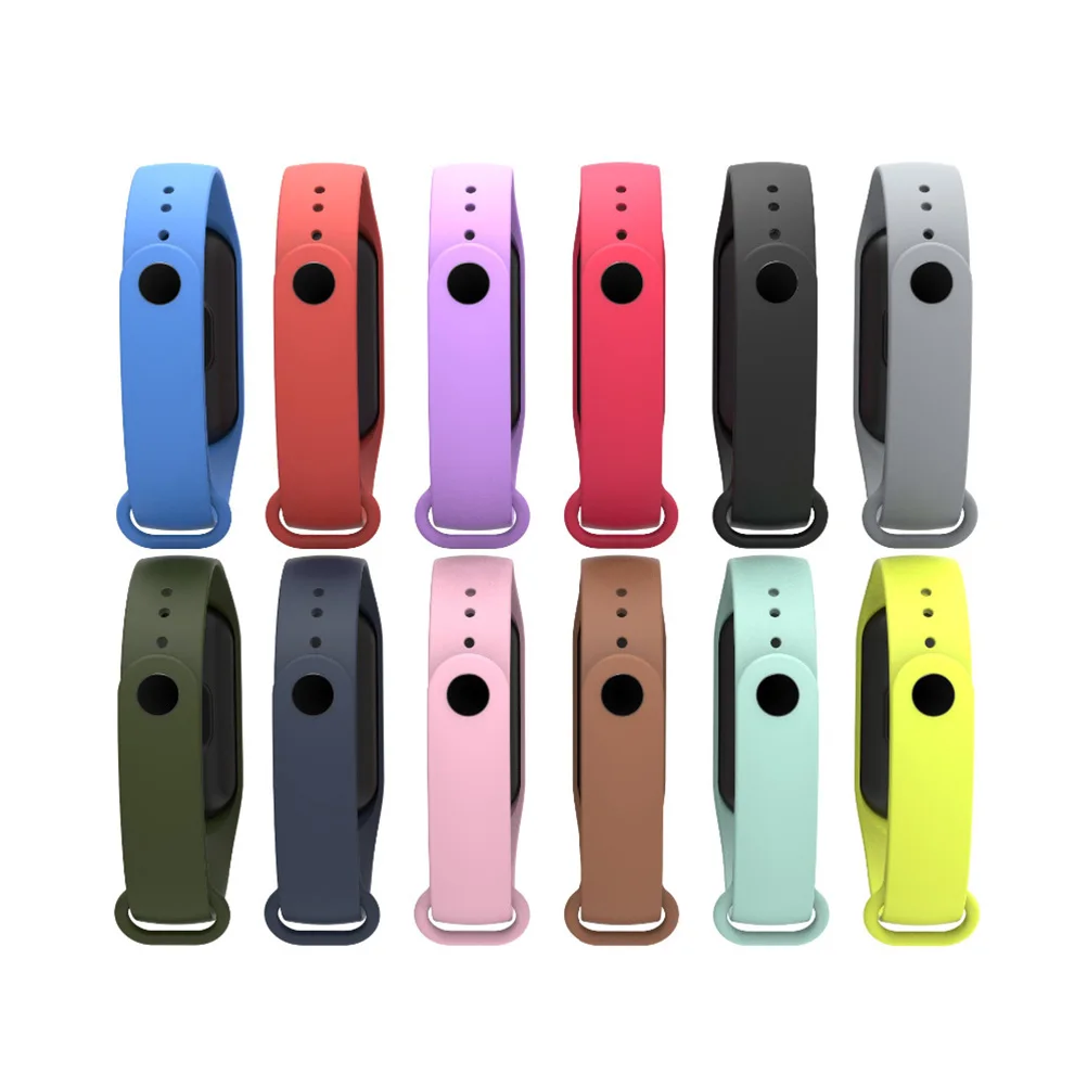 

Stylish Silicone Wristband For 3 Replacement Adjustable Sea Color Comfortable Protective Accessory Smart Bracelet