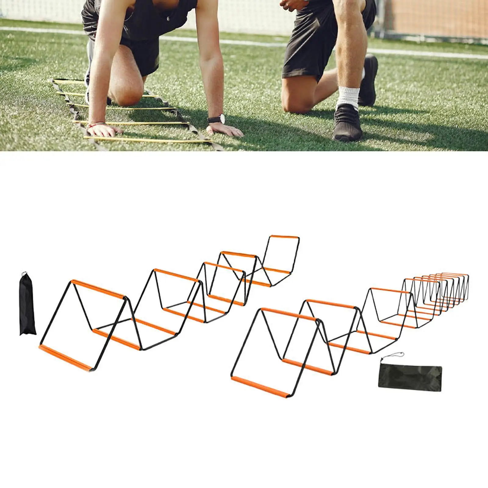 Agility Ladder Multipurpose Flexible Portable Outdoor Sports Folding Home Gym Improves Coordination Agility Training Equipment