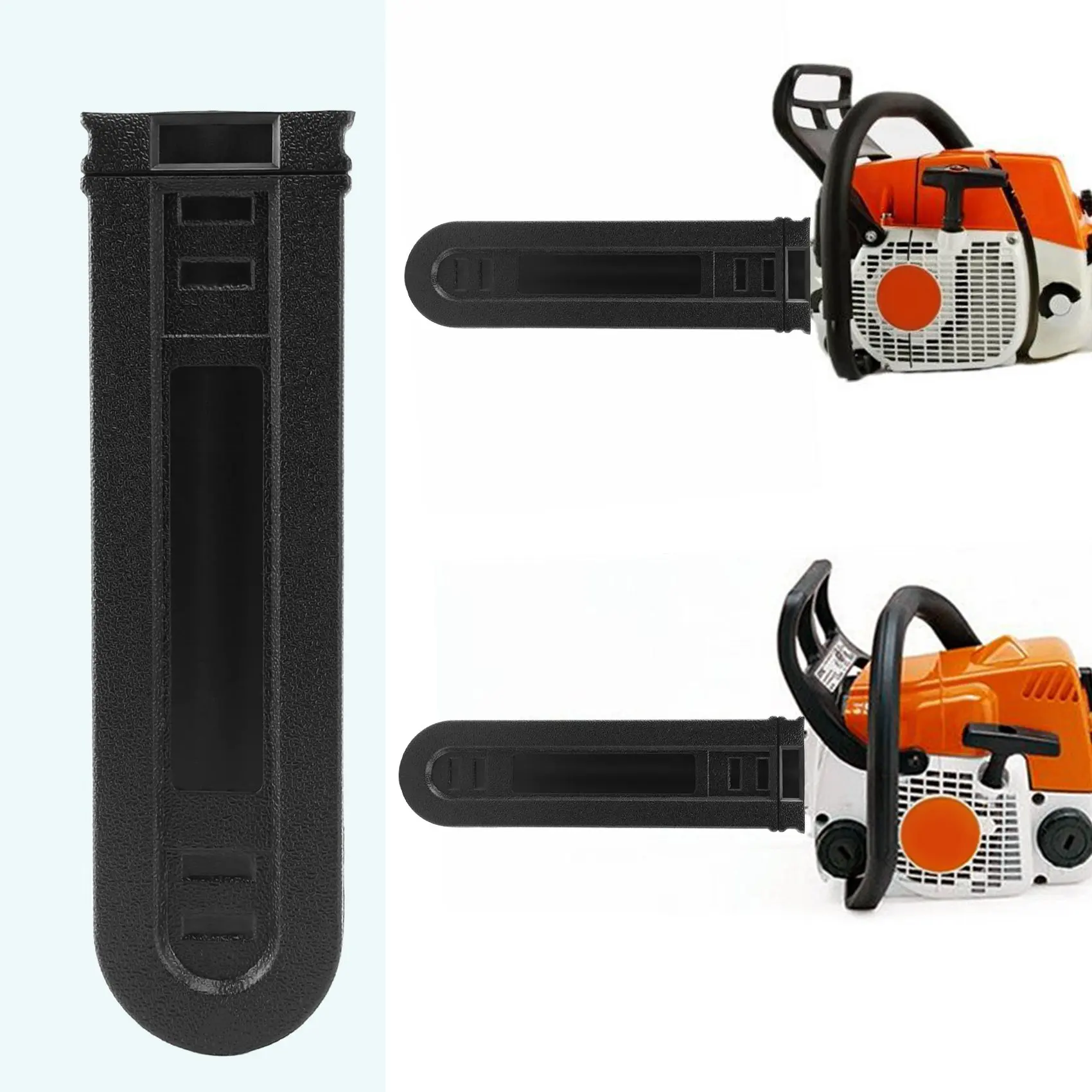 PORK-8 pouces-12 pouces couvercle de barre de tronçonneuse gaine garde plaque de guidage universelle pour Stihl couvercle de protection de barre de tronçonneuse noir