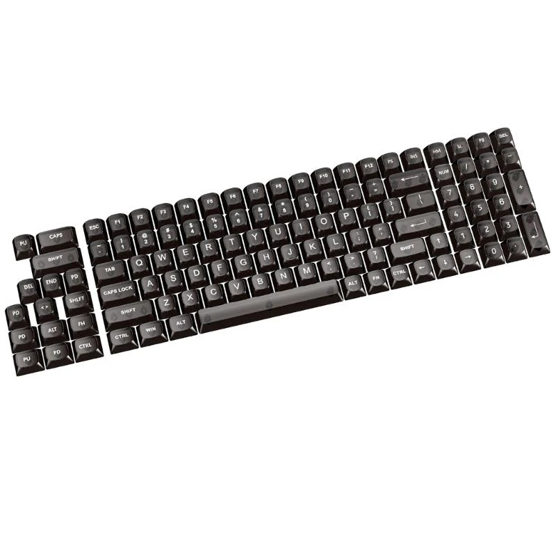 587B Improve Typing Accuracy Quality Clear Keycaps 115Key OEM Profile Keycap