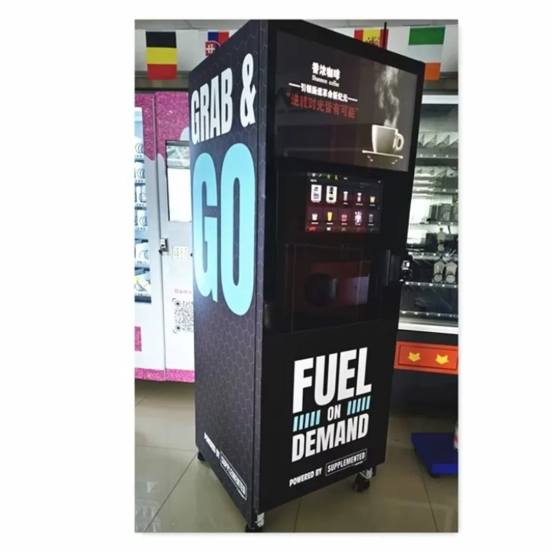 Customized Protein Shake Vending Machine Gym Bar Cold Protein Whey Milkshake Sports Center SDK Function Coin/Token Touchscreen
