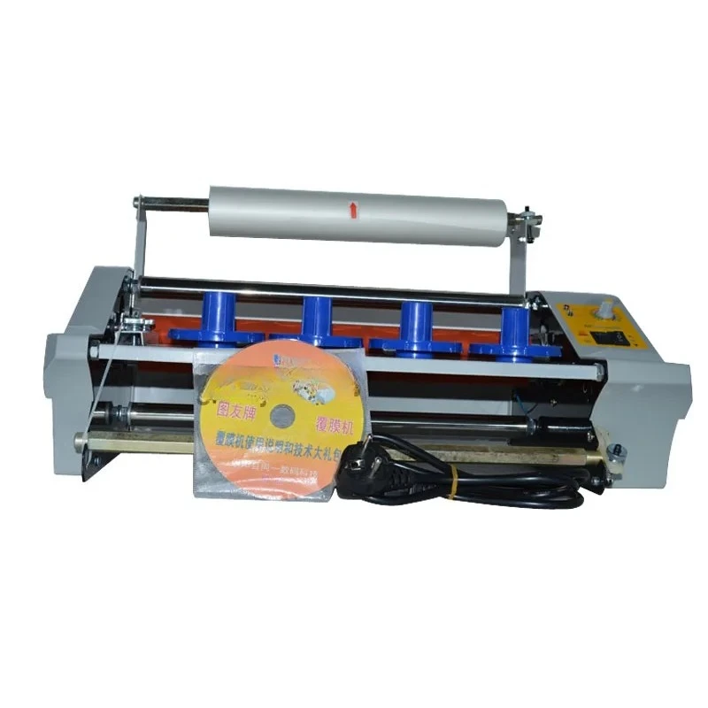 cold roll laminator Four Rollers laminating machine A3 paper laminating machine worker card office file FM360 laminator110v/220v