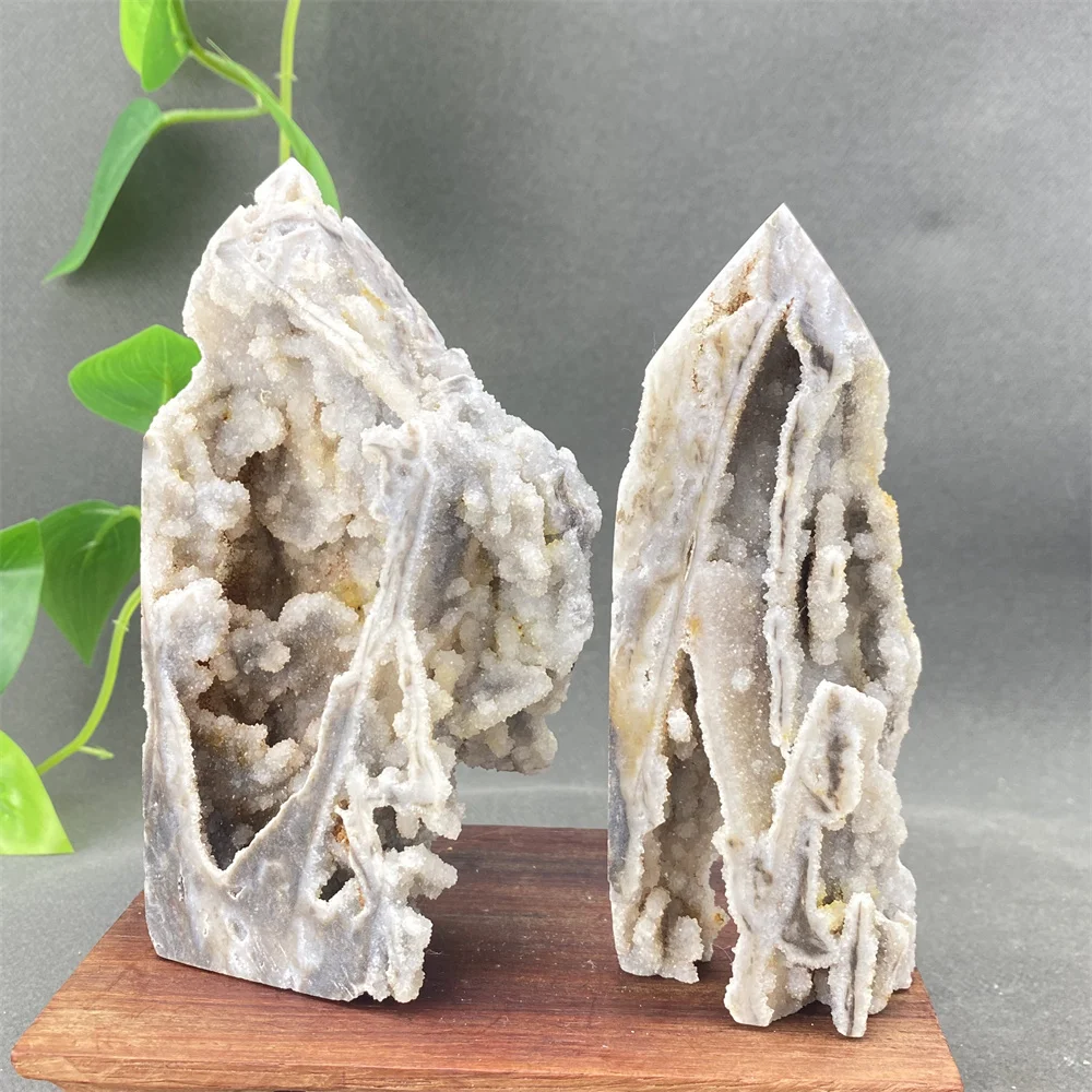 

Natural Sphalerite Crystal Tower - Glassy Polished Rough Cluster for Meditation & Feng Shui Home Decorative Mineral Collectible