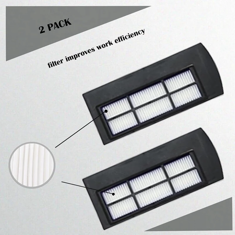 TOP For Eufy X9 Pro Robot Vacuum Replacement Parts Main Brush Side Brushes Hepa Filters Mop Pads