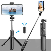 Handheld 360° Flexible Mini Selfie Stick Tripod Sports Camera Monopod With Wireless Remote For iPhone Samsung Xiaomi GoPro