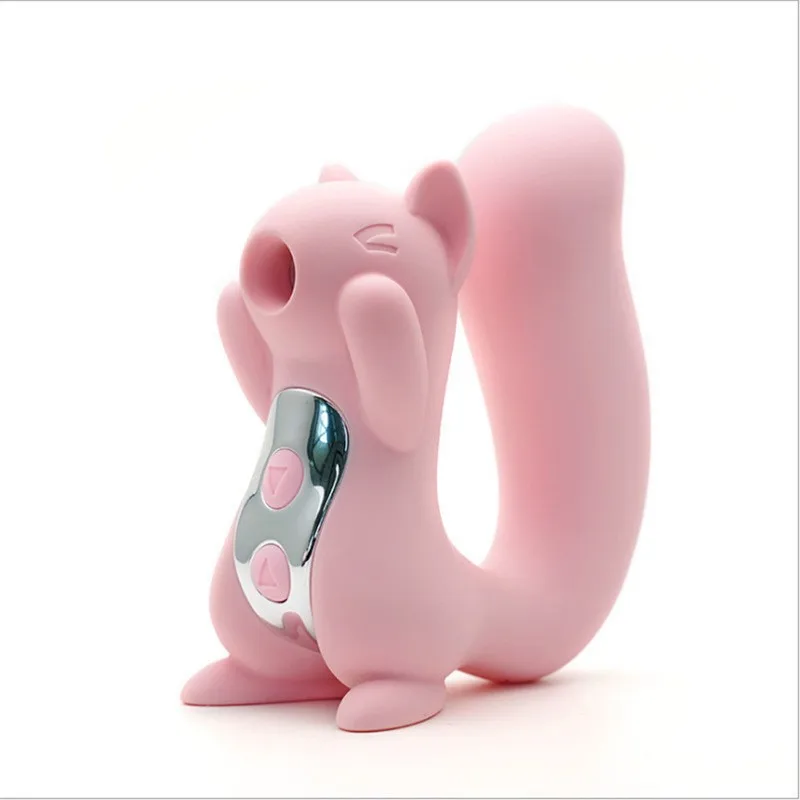 Little Squirrel Women's Vibrating Sucking Egg Tail Vibrator Clitoral Stimulator Sex Toy