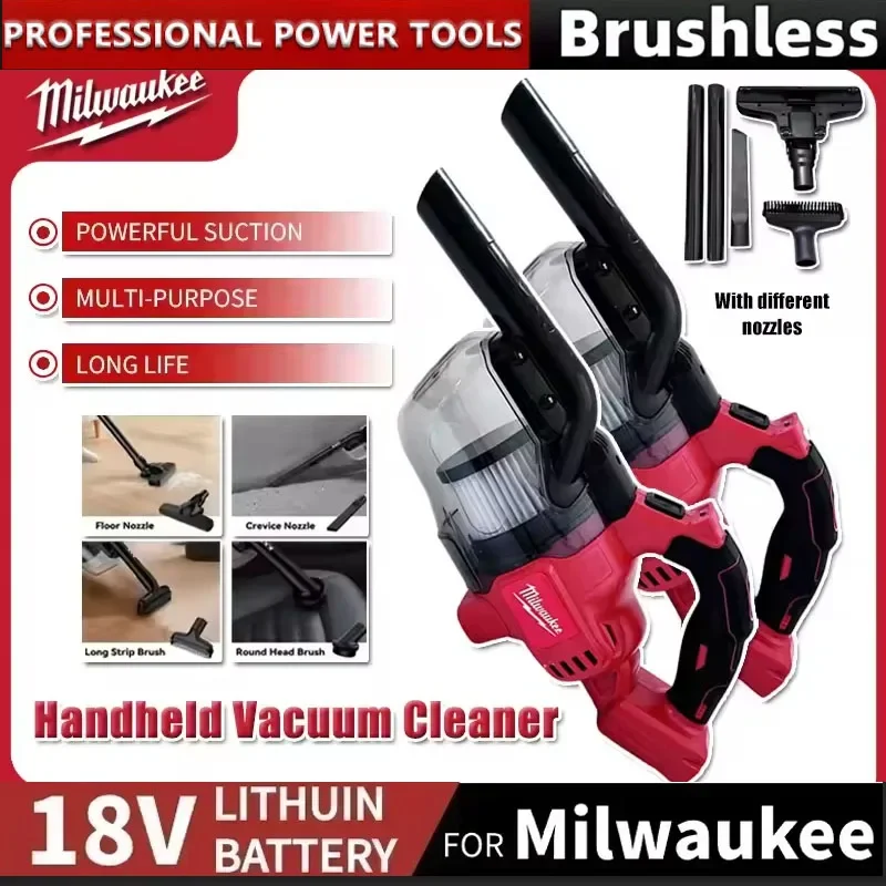 

Milwaukee LED Cordless Electric Vacuum Cleaner Portable Household Industrial Construction Cleaning Tool 18v Battery
