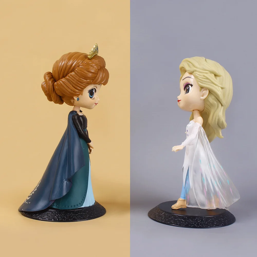 Prinzessin Q Elsa Anna Figuren PVC-Modell Puppe Action-Sammlerfigur Spielzeug für Kinder Geschenk Schreibtisch-Dekoration – Detail 9