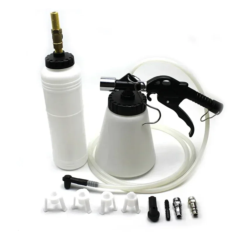 1L 0.75L Capacity Car Brake Bleeder Pumping Fluid Pump Kit Oil Change Purge Tank Tubes Repair Tools Truck Automobile Accessories