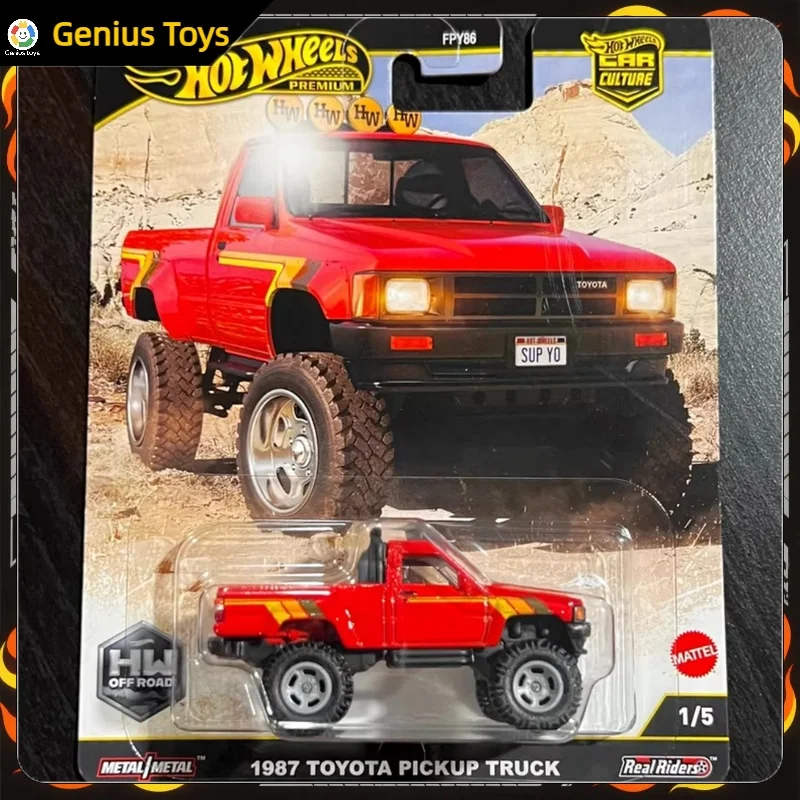 Hot Wheels Premium 2025 ثقافة السيارة HW Off Road 1987 TOYOTA PICK 1:64 مقياس دييكاست سبيكة نموذج تحصيل الأولاد اللعب الهدايا #1