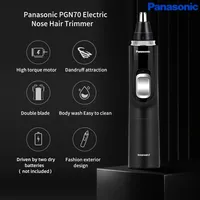 Panasonic Electric Nose Hair Trimmer Unisex Nasal Grooming Tool Dry Battery Powered Full Body Washable Nose And Ear Cleaner