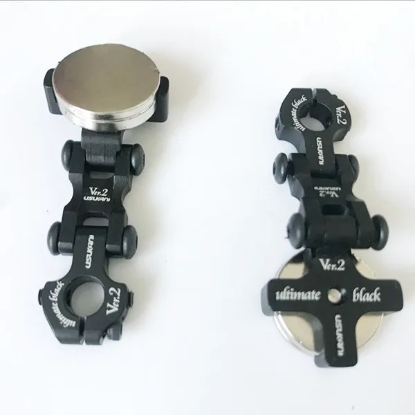 1 PAIR Commonkani/Ver 2.0 Metal Invisible Car Shell Column with Magnet/2pcs (Ultimate Black Version)