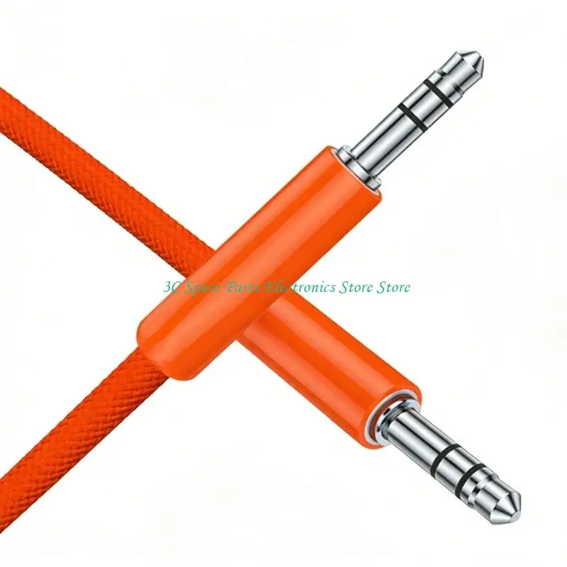 SZ 120cm Long 3.5mm Male To Male Sound Cable With Braided Housing Sleeve Design For Headphones And Loudspeakers