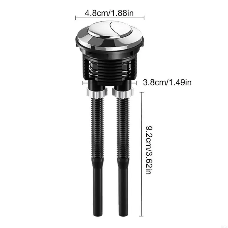 

587F Upgrades Round Toilet Flush Button 38mm Double Push Button Bathroom Accessories