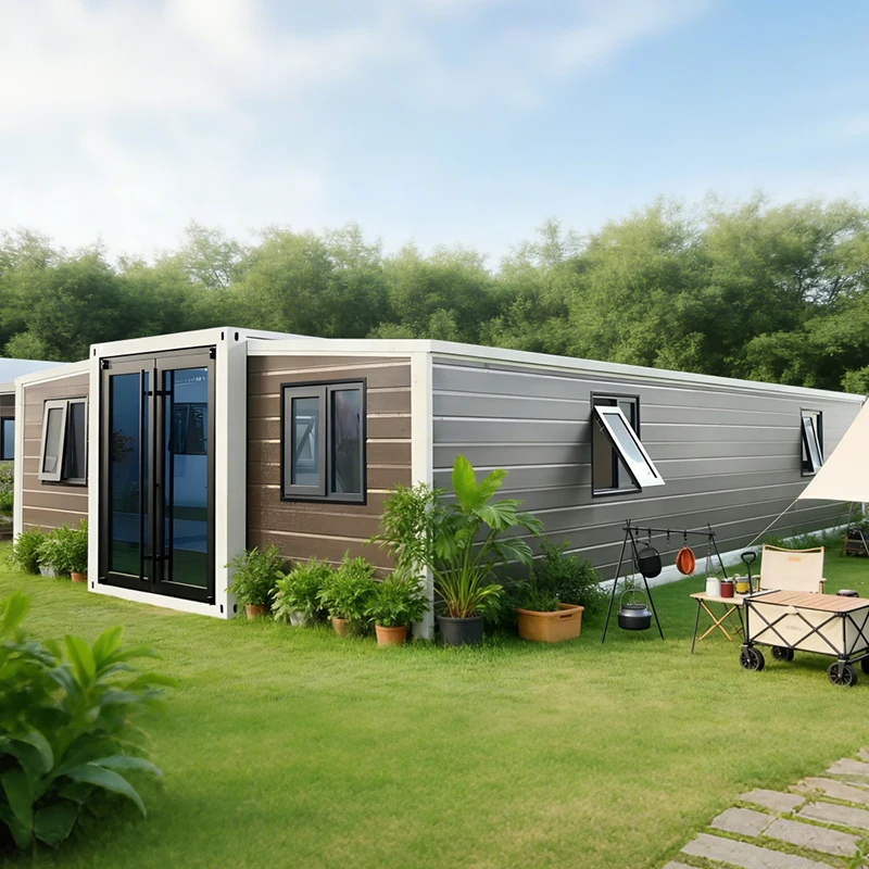 Customized Luxury Modern Expandable Container House Portable Modular Building External 3-in-1 Granny Flat Villa Hotel
