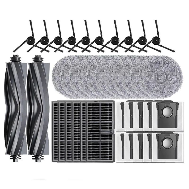 

A05G-For MOVA P50 Pro Ultra / P50 Ultra Robot Vacuum Cleaner Main Side Brush Mop Cloth HEPA Filter Dust Bag Spare Parts