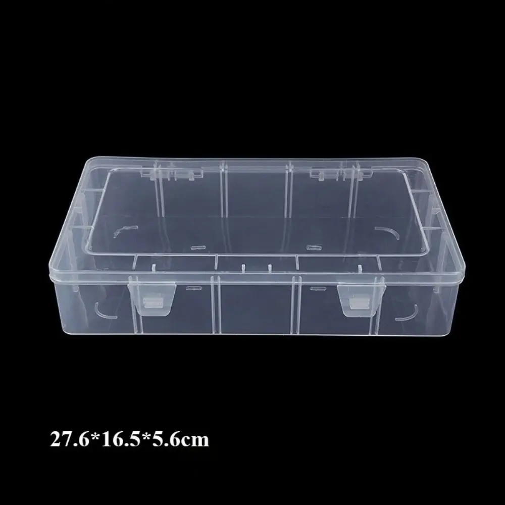 Square Transparent Storage Box Plastic Transparent Jewelry Beads Container 4 Sizes Fishing Tools Accessories Packing Boxes