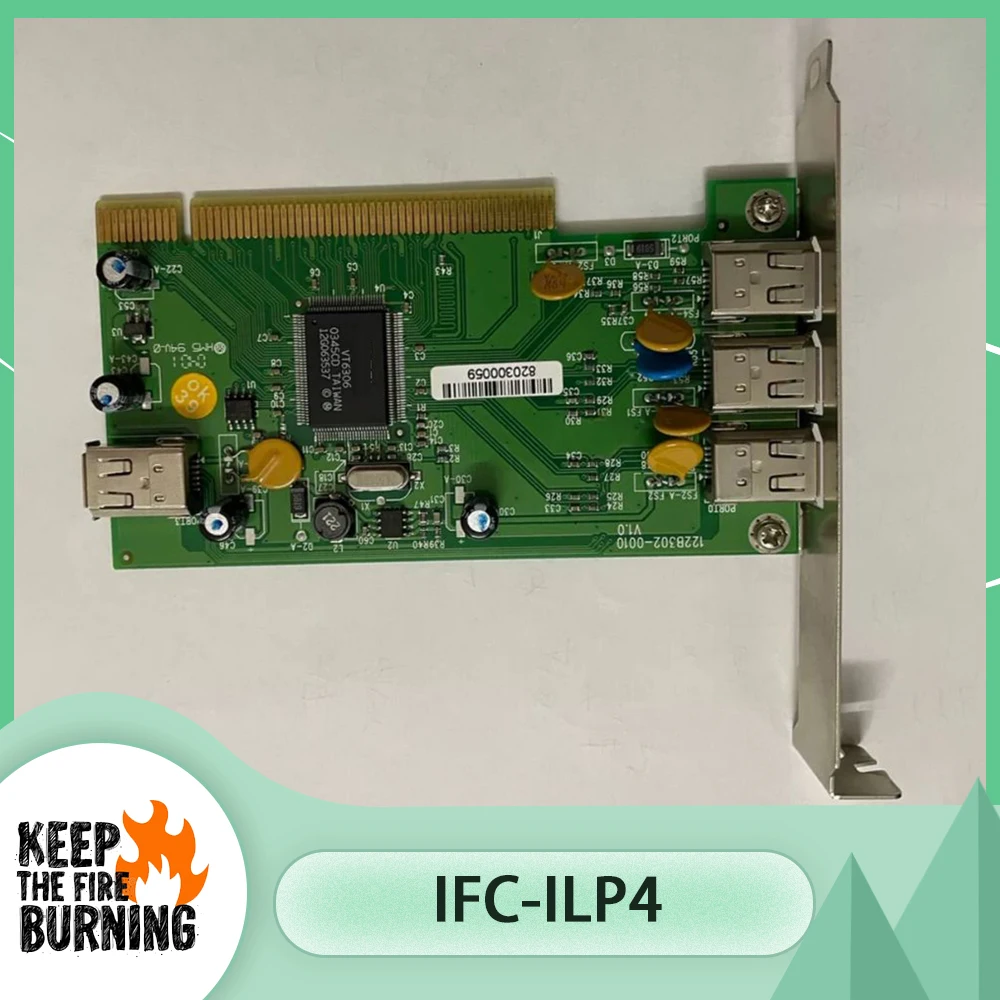 

29931401-010009 V1.3 VT6306 Four-Port 1394 Industrial Camera Card For IFC-ILP4