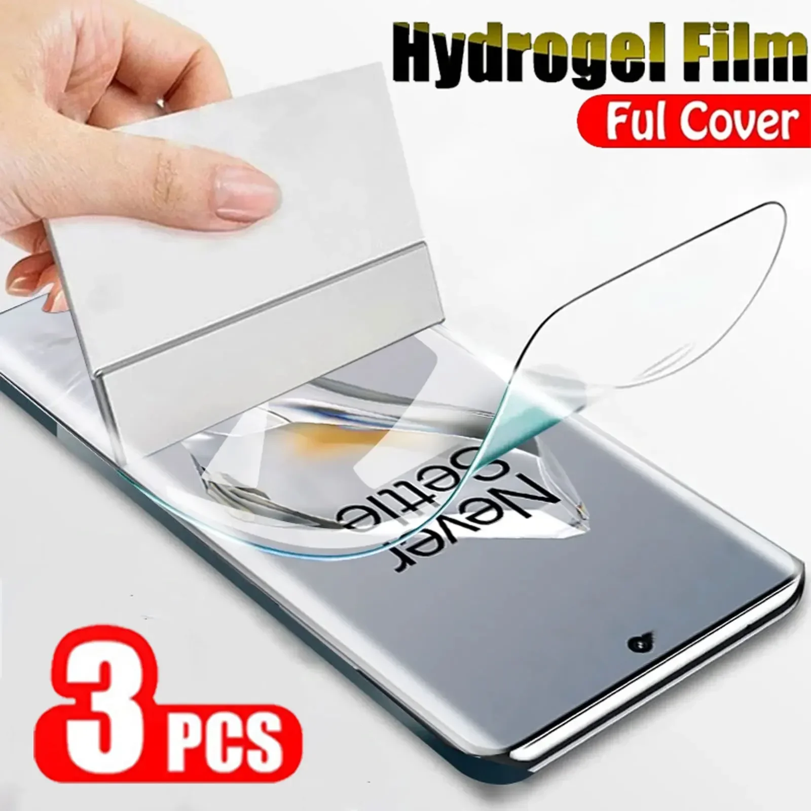 3PCS Hydrogel Film for OnePlus 12 12R 11 11R 10 10T ACE 2 Pro Soft Screen Protector for OnePlus Nord 4 CE 3 2 Lite N30 N20 Film