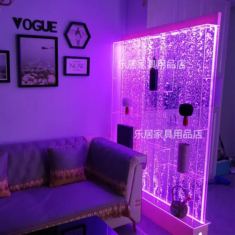 Custom. [Partition Beautiful] Customized Curtain Wall Wine Cabinet Screen Living Room Fish Hallway Partition Decorati