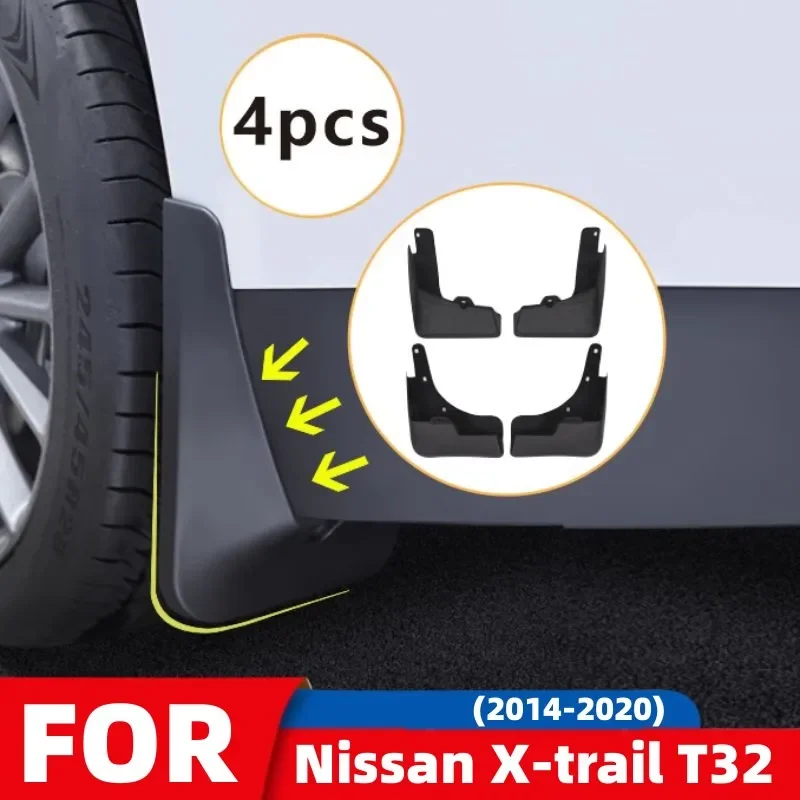 Für Nissan X-trail T32 2014 2015 2016 2017 2018 2019 2020 Auto Schmutzfänger Vorne Hinten TPE Kotflügel Spritzschutz Kotflügel Zubehör