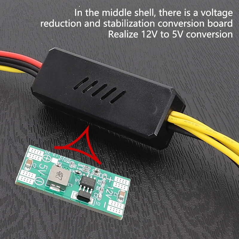 DC 5525 To SATA IDE Hard Drive Power Supply Cable DC 12V To 4Pin Molex/ SATA Hard Drive Cable Step-down Voltage Regulator