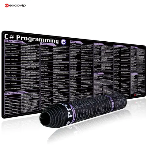 엑스코C # 프로그래밍 마우스 패드 대형 단축키 키보드 마우스 패드 치트 시트 게임용 엔지니어 데스크 매트 Eengine 알고리즘 웹 엑스코C # 프로그래밍 마우스 패드 대형 단축키 키보드 마우스 패드 치트 시트 게임용 엔지니어 데스크 매트 Eengine 알고리즘 웹